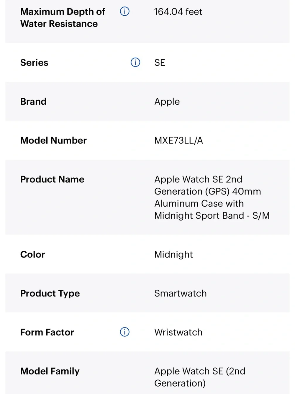 Apple Watch SE 2nd gen 32 gb